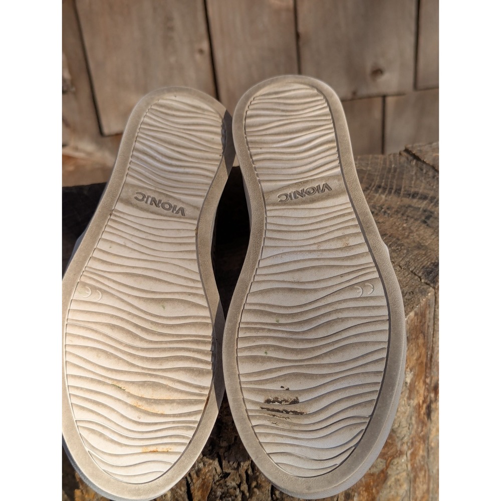 Vionic Taupe Perforated Slip-On Sneakers - Picture 7 of 7